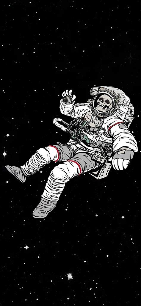 1242x2688 Astronaut Skull Sky Falling Dark 4k Iphone XS MAX HD 4k Wallpapers, Images ...