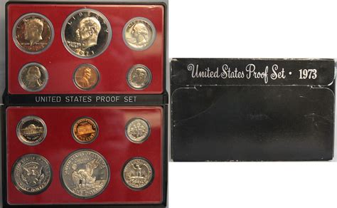 1973 Proof set CN-Clad Eisenhower Ike Dollar Kennedy- (OGP) 6 coins