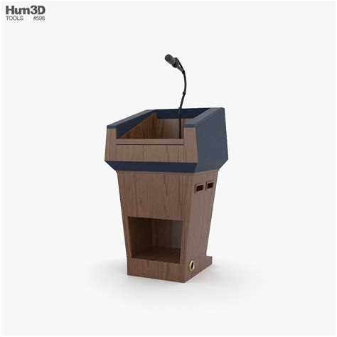 USA Presidential Podium 3D model - Furniture on Hum3D