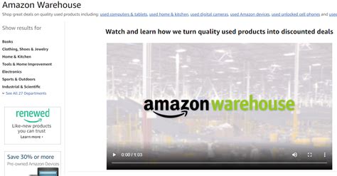 Amazon Warehouse Deals – Extra 20% off - BuyVia