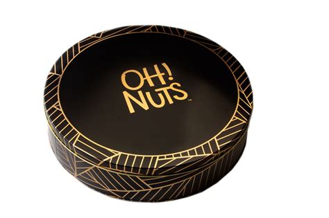 Oh! Nuts Gourmet Chocolate Round Gift Tin • Holiday Nut Gift Baskets • Holiday Gifts & Christmas ...