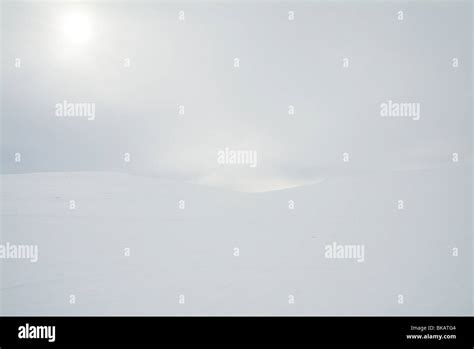 Finland Lapland snowy mountain landscape Stock Photo - Alamy