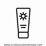 Sunscreen Coloring Pages  Ultra sketch template
