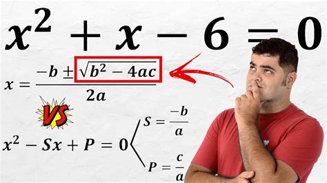 🤔 Fórmula de Bhaskara vs Soma e Produto das Raízes ⭐️ QUAL É MELHOR ...