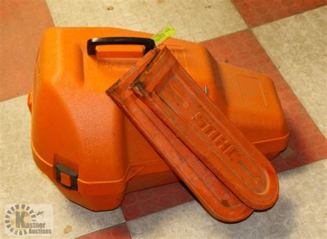 STIHL CHAIN SAW CASE AND 2 CHAIN GUARDS - Kastner Auctions