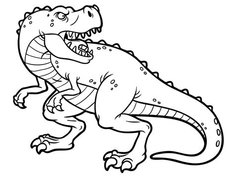 Cute T Rex Clip Art Black And White