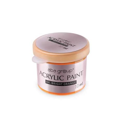 Aba Group Acrylic Paint 04 - Bright Orange 10ml