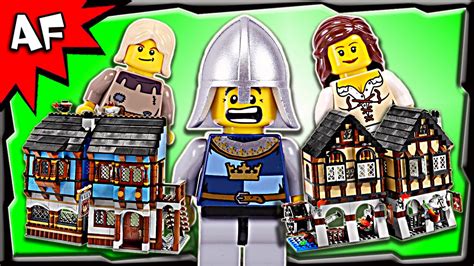 Lego Castle MEDIEVAL MARKET VILLAGE 10193 Stop Motion Build Review - YouTube