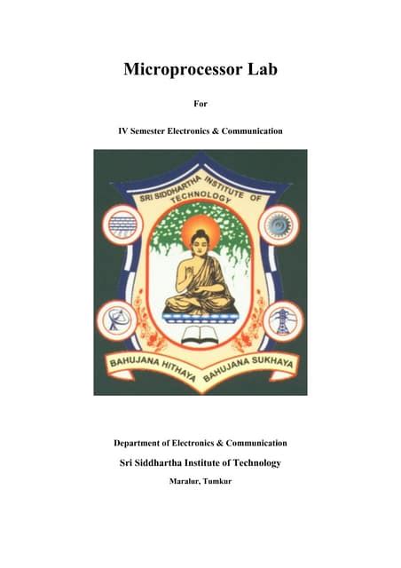 8086 microprocessor lab manual | PDF | Free Download