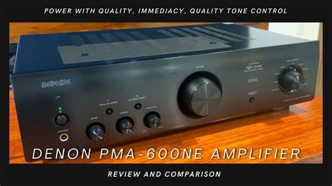 Denon PMA-600NE Integrated Amplifier Review - YouTube