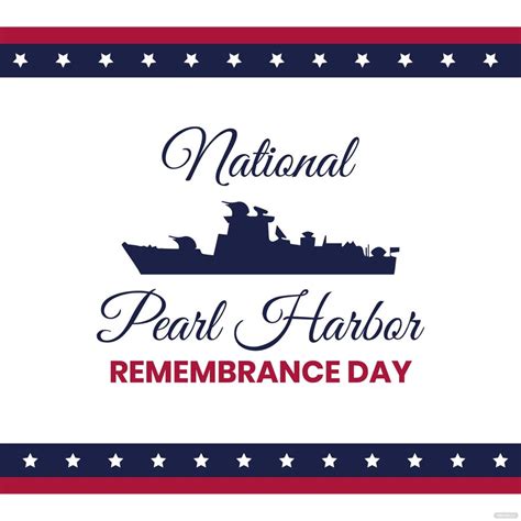 National Pearl Harbor Remembrance Day Clipart Vector in PSD ...