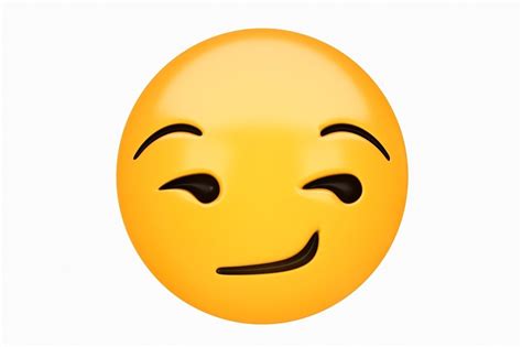 Emoji Smirking Face 3D model | CGTrader