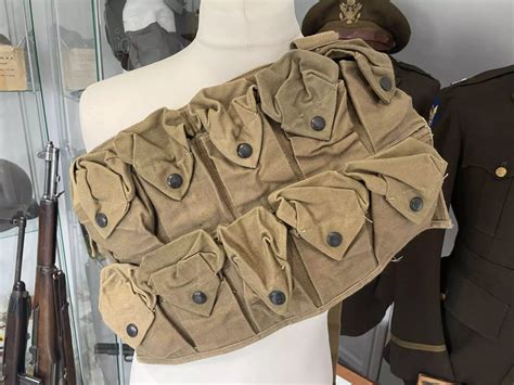 Original American US World War One Era 11 Pocket Grenade Vest in Webbing