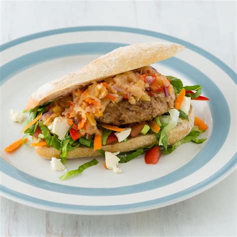 Pork and Paprika Burgers, Pineapple Salsa and Feta Salad - My Food Bag