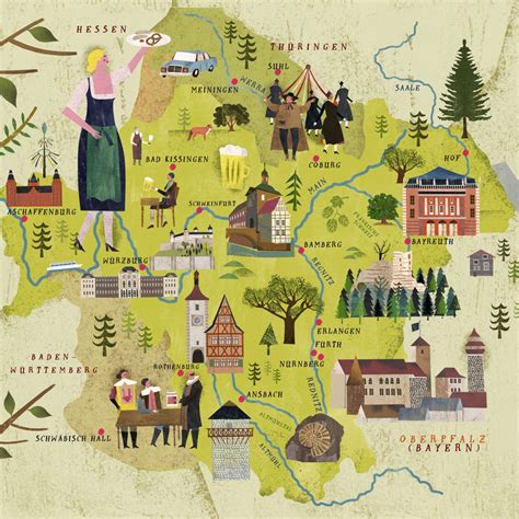 map of Franconia – Martin Haake Illustrations