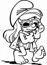 Printable Smurf Coloring Pages sketch template