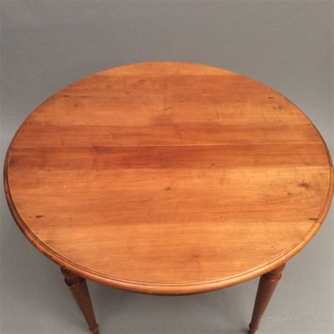 French Cherry Wood Round Kitchen Dining Table - Antiques Atlas