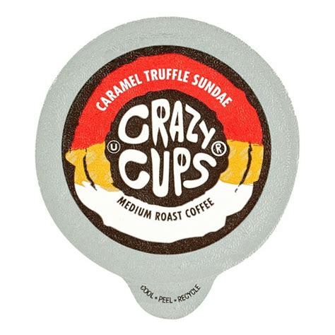 Crazy Cups Caramel Truffle Sundae Flavored Coffee Single Serve Cups, 22 Ct - Walmart.com ...