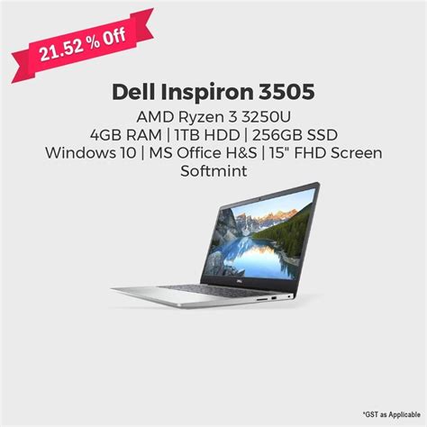 Dell Inspiron 3505 Laptop at Rs 36100 | Dell Laptops in Mumbai | ID ...