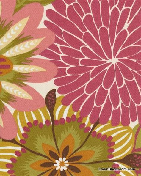 Robert Allen Dahlia Big Bold Floral Contemporary Scandinavian Modern ...