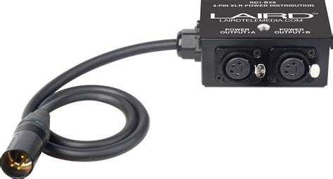 Laird RD1-BX6 12-Volt Twin Output 4-Pin XLR Power Splitter Box