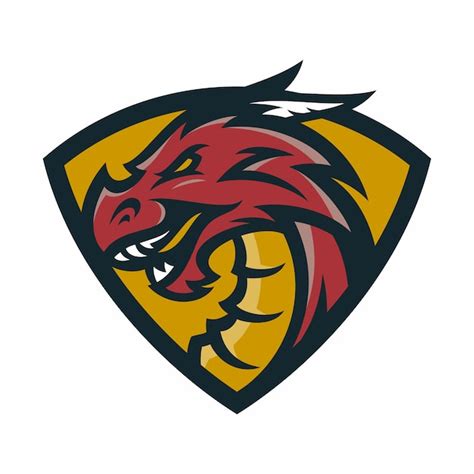 Dragon - vector logo/icon illustration mascot | Premium Vector