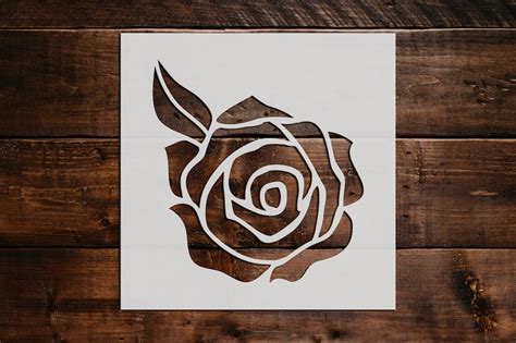 Rose Stencil Reusable Rose Stencil Art Stencil DIY Craft | Etsy