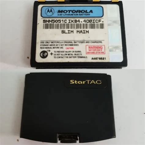 BATTERIA MOTOROLA STARTAC Battery Akku Slim Originale Genuine EUR 24,99 ...