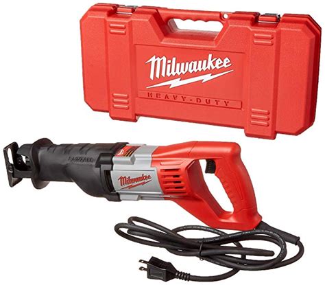 Milwaukee 6519-31 12 Amp Corded 3000 Strokes Per Minute Reciprocating Sawzall w/ Variable Speed ...