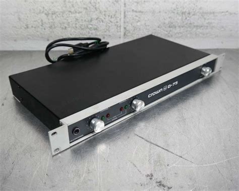 Crown D-75 2-Channel Rack Mountable Power Amplifier | eBay