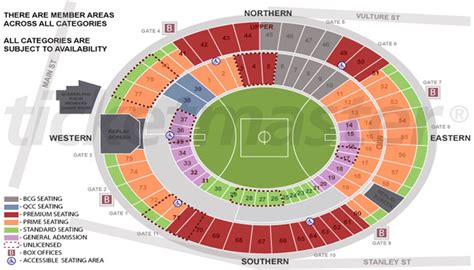 Ticketmaster Seating Plan Gabba | Elcho Table