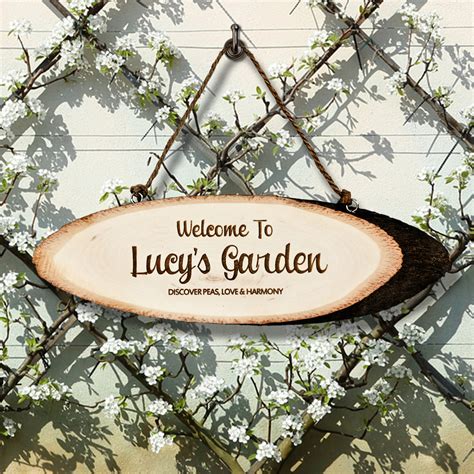 Personalized Garden Welcome Sign