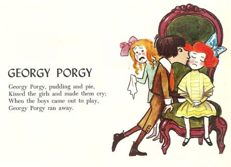 Georgy Porgy | Childrens poetry, Childrens stories, Nursery rhymes