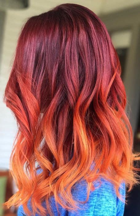 red orange hair color ombre - Add My Voice Vodcast Photos