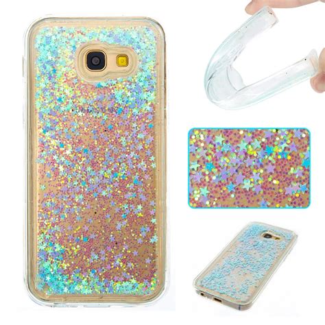 Dynamic Liquid Phone Case For Samsung galaxy A5 2017 Cases Bling Sequin Quicksand Clear Cover ...