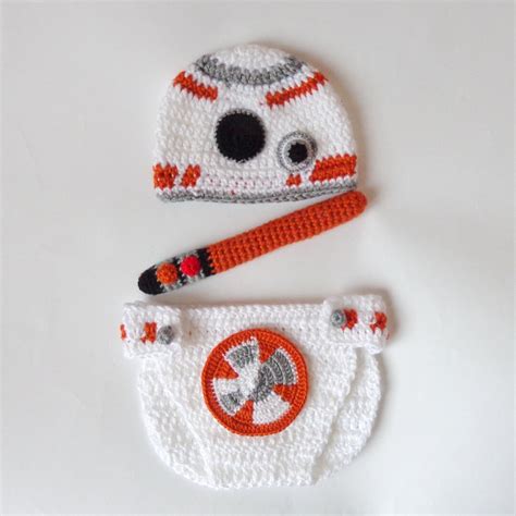 BB-8 Costume Droid Hat and Diaper Cover With Light Saber From Star Wars ...