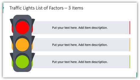 Traffic Lights List of Factors – 3 Items - Blog - Creative Presentations Ideas