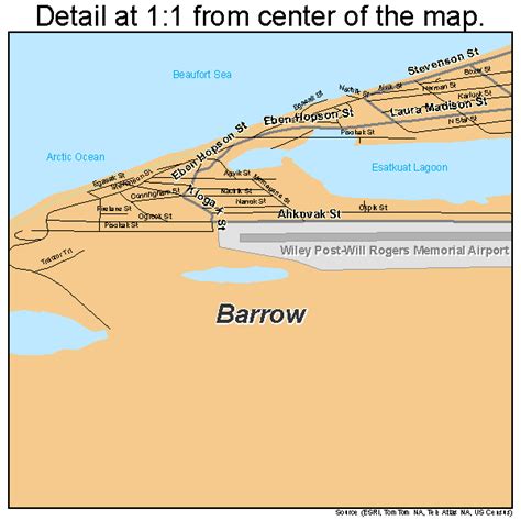 Barrow Alaska Street Map 0205200