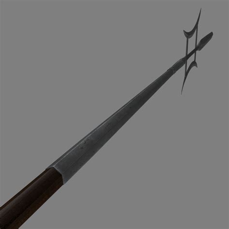 3d model old chinese halberd