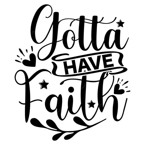 Premium Vector | Faith Quotes Design