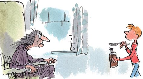 george's marvellous medicine grandma illustration quentin blake colour ...