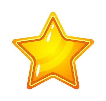 Premium Vector | Cartoon Golden Star icon Vector illustration