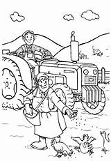 Farm Girl Coloring Page Pages sketch template