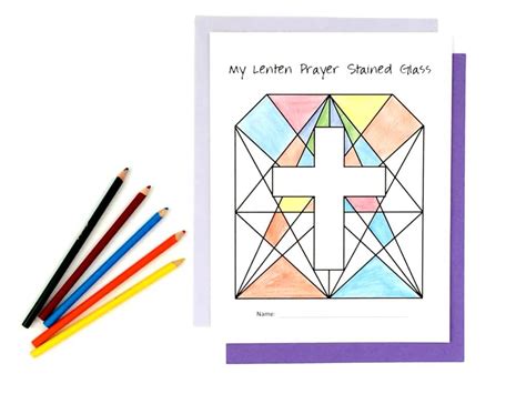 ACTIVITY: Lenten Prayer Stained Glass (Lent Activity for Kids) – Faith and Fabric