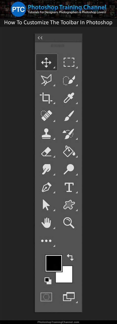 Video tutorial showing you how to customize the toolbar in Photoshop to only show the tools that ...