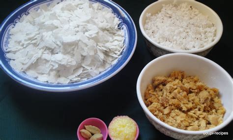 Aval Recipes-Sweet Poha/Sweet Aval/Pancha Kajjaya Recipe - Udupi Recipes