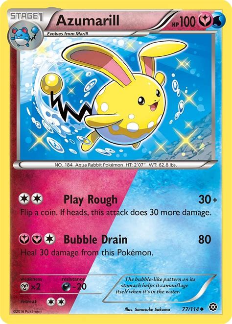 Azumarill - XY - Steam Siege - Pokemon