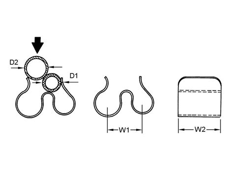 2-Way In-Air Cable Clips | Metal | JET PRESS