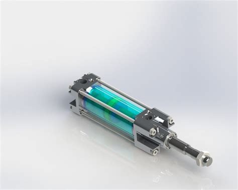 Hydraulic cylinder design free 3D Model - CGTrader.com