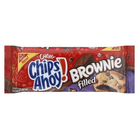 Chips Ahoy! Brownie Filled Chocolate Chip Chewy Cookies 9.5 oz : Target | Chewy cookie, Chips ...